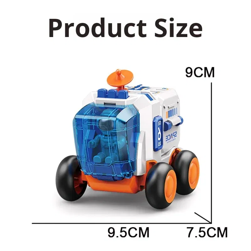 Color: WHITE - Children's Toy Car, Astronaut, Astronaut, Rocket Spacecraft, Detachable Boy Figurine Toy