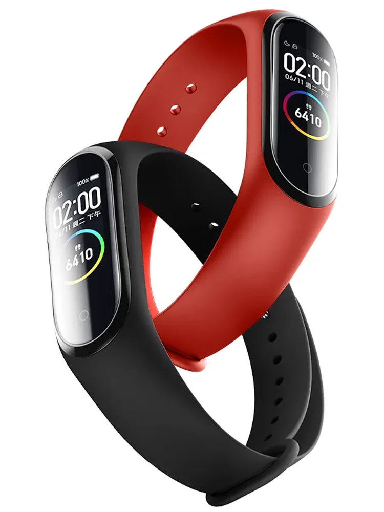 Band Color: Rose Green , Band Width: 22mm, Ships From: CHINA - Silicone Watch Strap For Xiaomi Mi Band 7 6 5 4 3 Wristband Bracelet Wrist Straps MiBand 3/4 band5 band6 Smartwatch Accessories