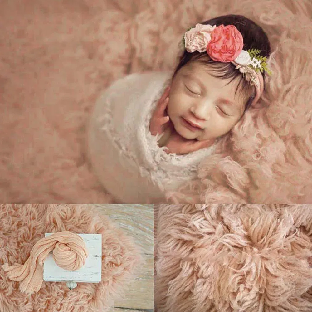 Photography for Newborn Props Accessories Pure Wool Mats Background 100% Greek Wool Blanket Studio Photo Plush Blanket 90x150cm
