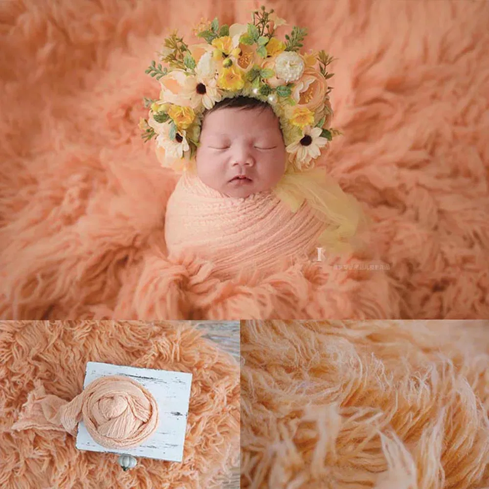 Photography for Newborn Props Accessories Pure Wool Mats Background 100% Greek Wool Blanket Studio Photo Plush Blanket 90x150cm