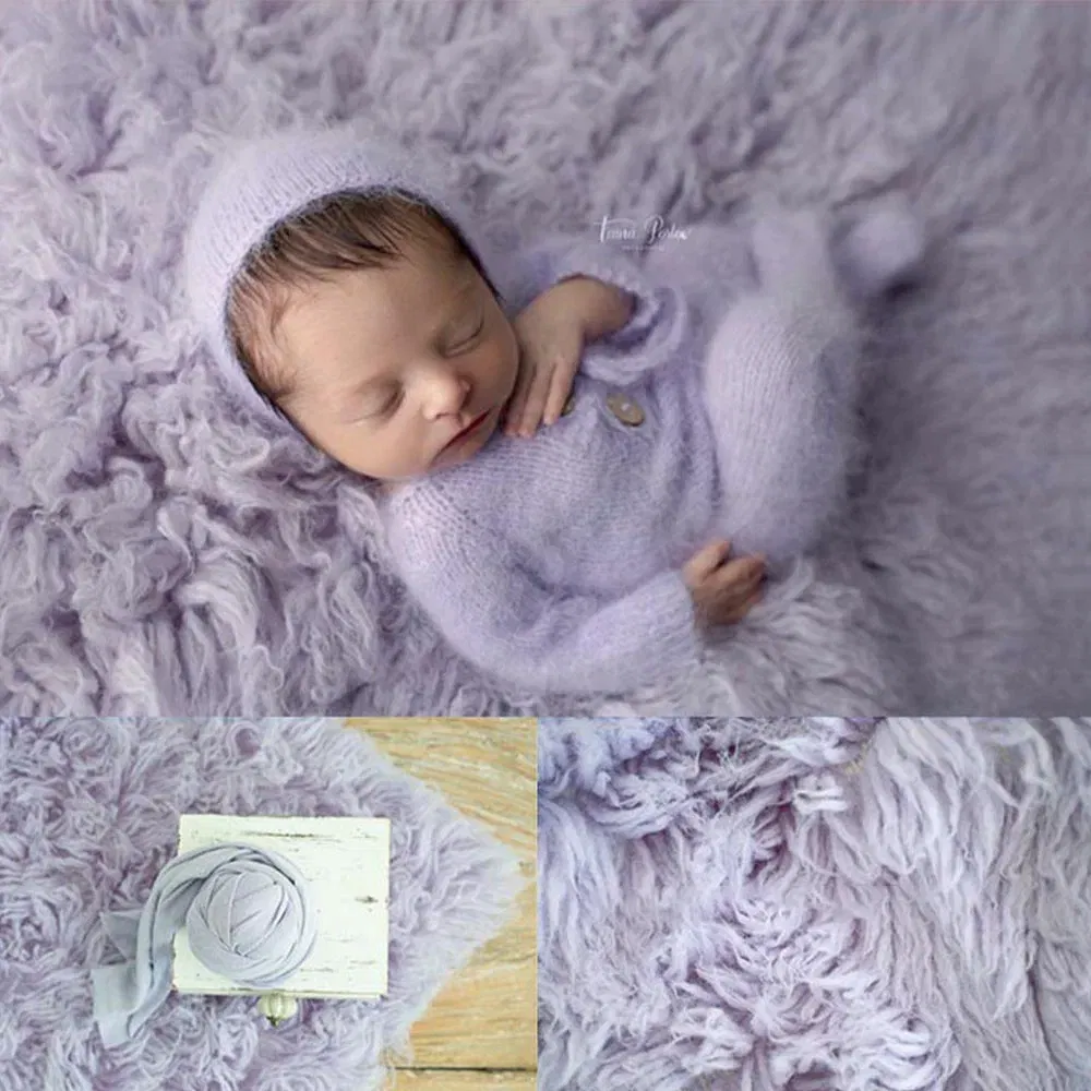 Photography for Newborn Props Accessories Pure Wool Mats Background 100% Greek Wool Blanket Studio Photo Plush Blanket 90x150cm