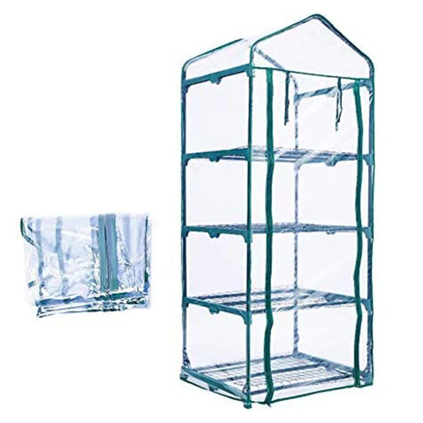 Size: XXL, Ships From: france - 4-layer / 5-layer Greenhouse Cover 100% Waterproof And UV Resistant Transparent Rainproof PVC Cover Gardening Greenhouse Cover