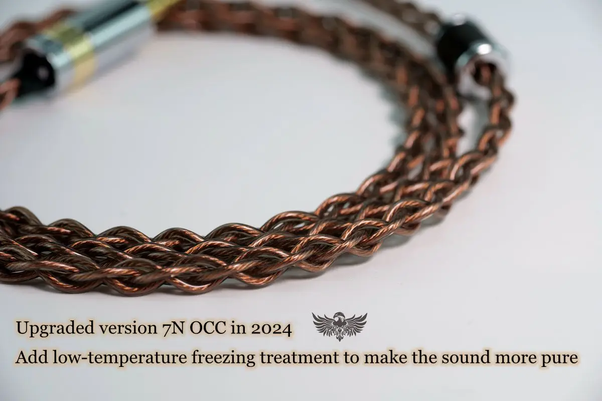 Color: Light Grey - Raven series 7N OCC 2024 upgrading cable special promotion version MMCX 0.78MM IE900 N5005