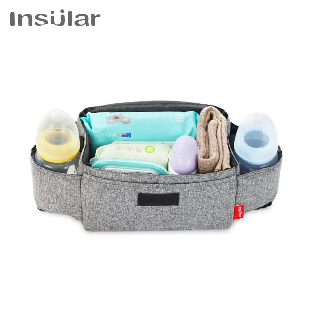 Color: Pink - Insular Diaper Bag Baby Milk Bottle Insulation Bags Mummy Storage Bag For Baby Stuff Collection Stroller Accessories Baby Care