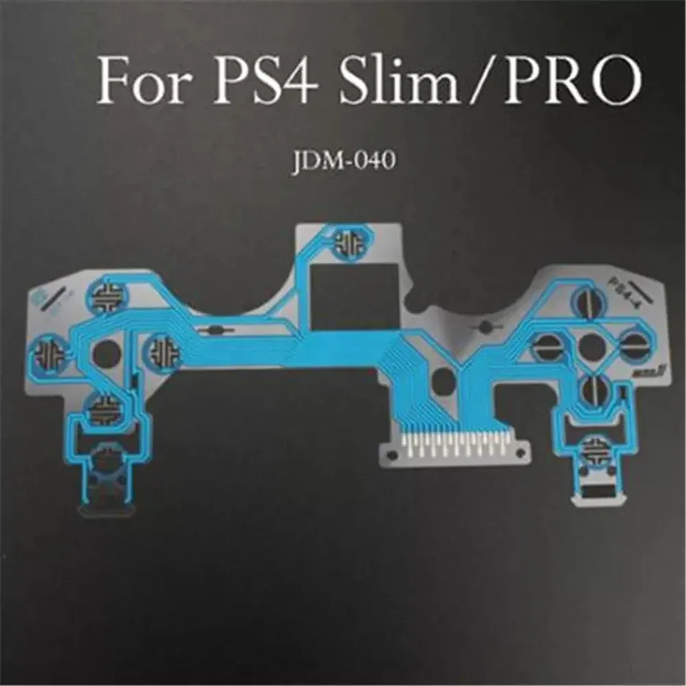 Color: Red - 10Pcs Set for Ps5 Ps4 Pro Slim Jdm 040 050 Ps3 Controller Conductive Film Keypad Flex Cable Replacement Circuit Board Pcb Ribbon