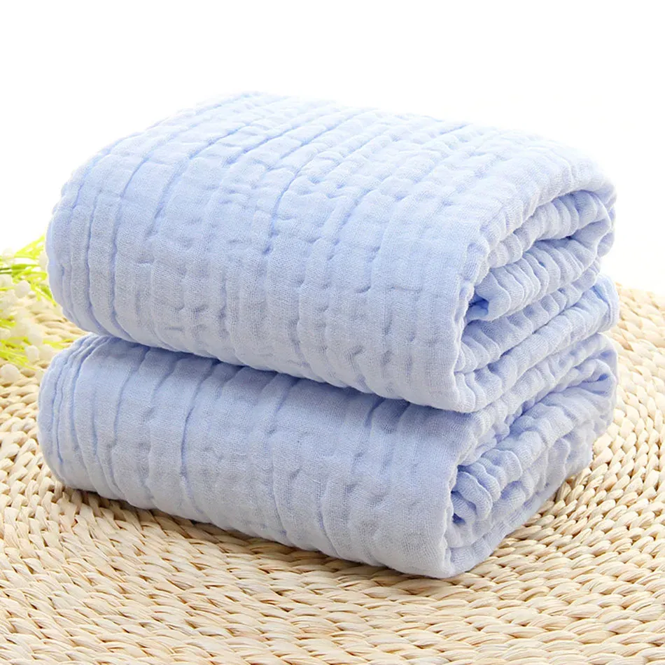 Color: Red, Size: Option 1 - Cotton Muslin 6 Layer Baby Blankets Soft Thickened Warmth and Breathable Cozy Ideal for Swaddling and Air Conditioning Rooms Use