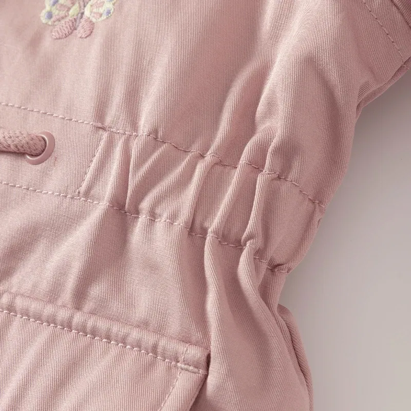 Color: PURPLE, Kid Size: 9 - Dave Bella Children Girls Baby Tops Outerwear 2024 Autumn Winter Thicken Hooded Zipper Gentle Baby Overcoat Outdoor DB4243880