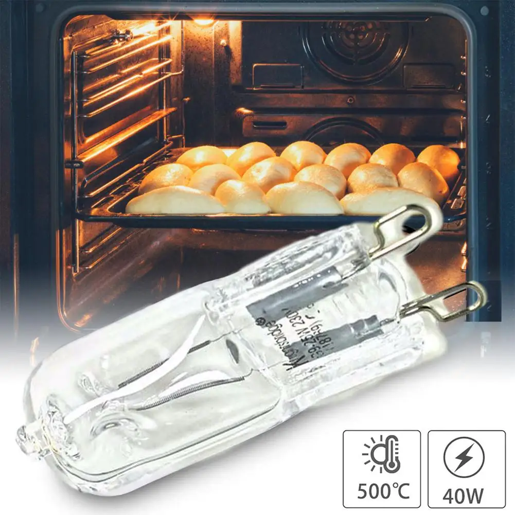 Wattage: 150w, Ships From: CN - G9 Oven Light High Temperature Resistant Durable Halogen Bulb Lamp For Refrigerators Ovens Fans 40W 500?„? Pin Bulb 110V-240V