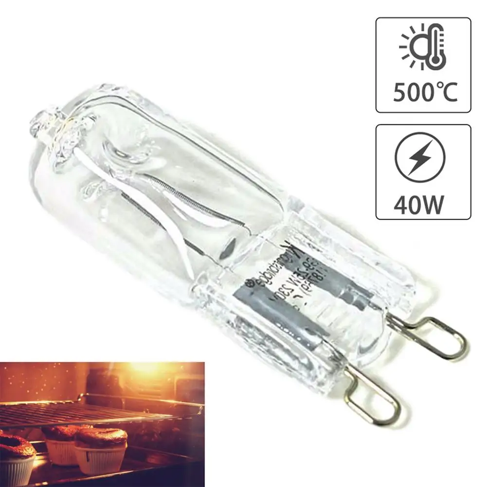 Wattage: 150w, Ships From: CN - G9 Oven Light High Temperature Resistant Durable Halogen Bulb Lamp For Refrigerators Ovens Fans 40W 500?„? Pin Bulb 110V-240V