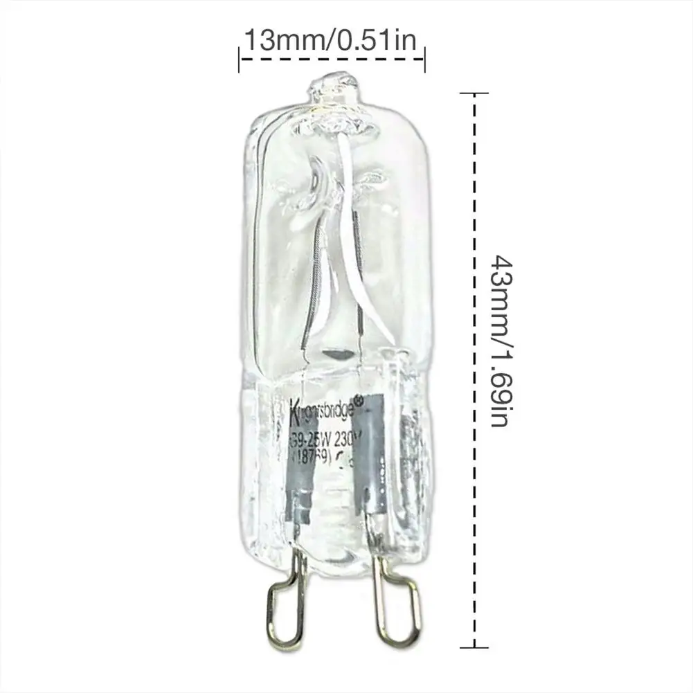 Wattage: 150w, Ships From: CN - G9 Oven Light High Temperature Resistant Durable Halogen Bulb Lamp For Refrigerators Ovens Fans 40W 500?„? Pin Bulb 110V-240V