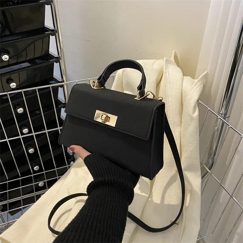Color: Beige - 2023 New Fashion Shoulder Bag Plaid PU Leather Ladies Handbags Designer Crossbody Bags For Women
