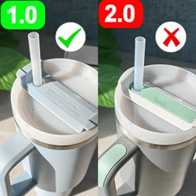Color: light green - Silicone Spill Proof Compatible for Stanley Cup 1.0 40oz/ 30oz Tumbler Water Cup Anti Leakage Accessories Stopper Sets of 3/6