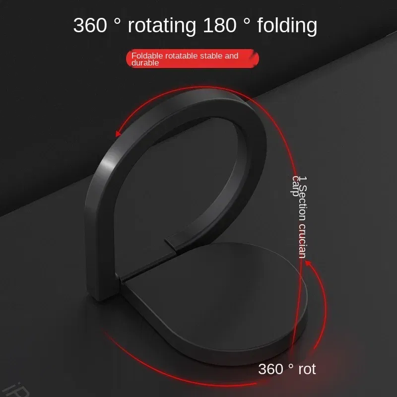 Color: WHITE - Full Metal Mobile Phone Holder Ring Buckle Water Drop Ring Holder Lazy Desktop Stand Giveaway Gift Mobile Phone Buckle