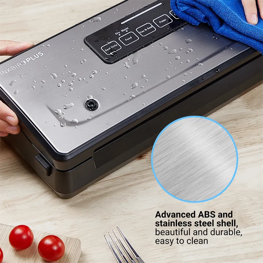 Color: Orange, Ships From: Russian Federation - INKBIRD INK-VS02 Vacuum Sealer Packaging Machine For Food Storage Household Vacuum Food Packer Sous Vide Vacuum bag Rolls