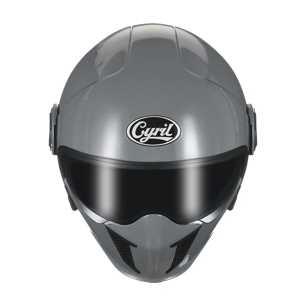 Color: Beige, Size: XXL - Modular Motorcycle Helmet Full Face Open Face Retro Helmets DOT ECE APPROVED CYRIL OP12A Capacete De Moto Masculino
