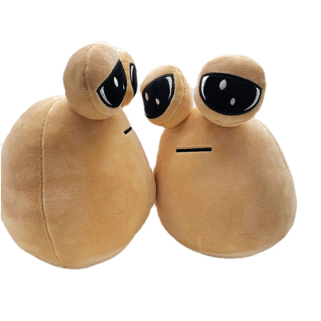 Color: green - 1-6Pcs 22Cm Anime Game The Maw My Pet Alien Pou Kawaii Cartoon Plush Toys Children Birthday Xmas Gifts