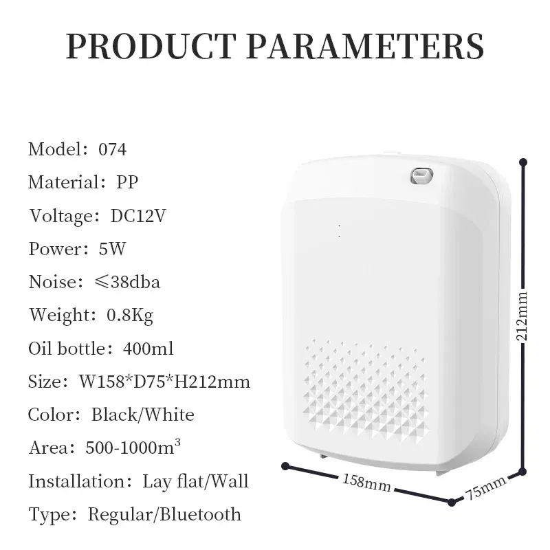 Namste 1000m³ Bluetooth Wifi Perfume Aroma Diffuser Electric Smell for Home Room Fragrance Flavoring Essential Oil Air Freshener