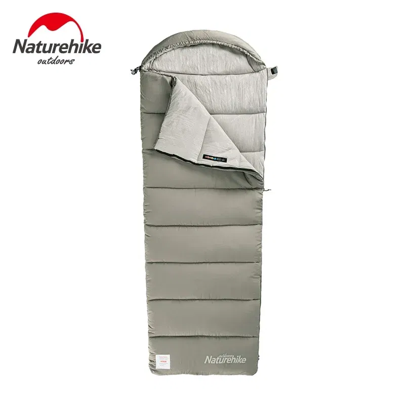 Color: Chocolate, Ships From: CN - Naturehike Winter Sleeping Bag Ultralight Compact Potable Envelope Cotton Quilt Spliced Travel Outdoor Camping Sleeping Bag