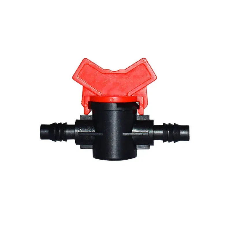 Color: Red - 1/4" 3/8" 1/2" 3/4" Garden Tap DN15 DN20 Irrigation Water Valve Mini Valve Waterstop Connectors Garden Hose Adapter 1pcs