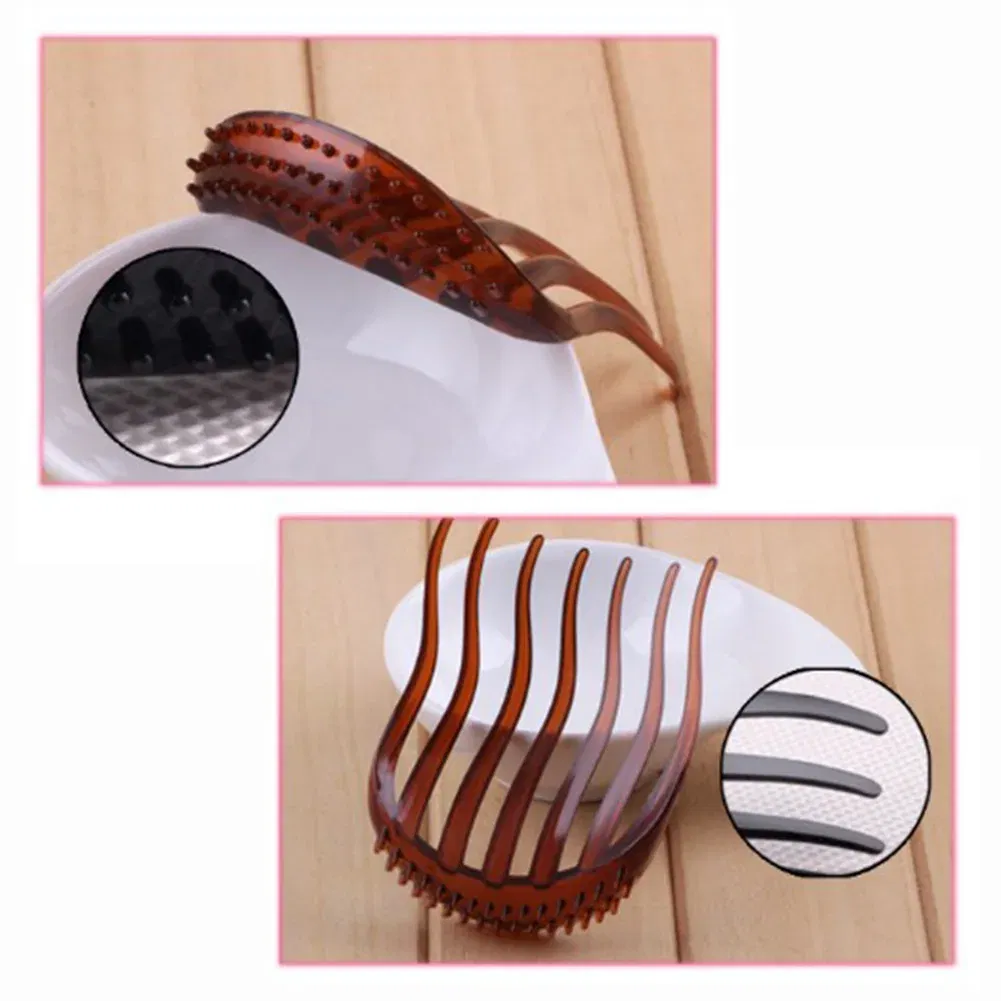 Color: black - 2022 Women Hair Styling Clip Plastic Hair Stick Bun Maker Braid Tool Ponytail Holder Girls Hairpins Hair Accessories Hair Combs
