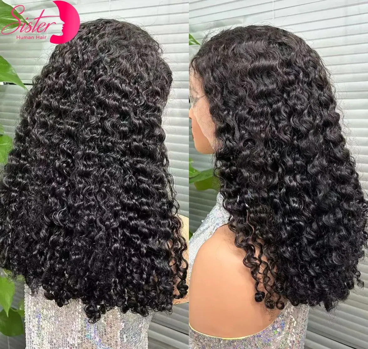 Color: #1B, Ships From: CHINA, Stretched Length: 12INCHES, Density: 300%, Lace Size: 13x4 - 300% Density 12A Double Drawn 13x4 Lace Front Bouncy Curly Human Hair Wigs Natural Burmese Curly Remy Hair Wigs for Black Women