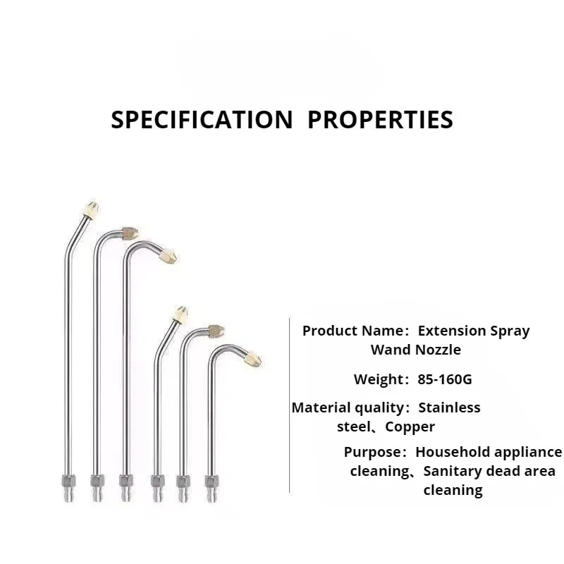 Color: Burgundy - 25?°/90?°/U High Pressure Washer Extension Wand With 1/4 Quick Connector Lance Spear With CurvedHead Rod Cleaning Tool for car