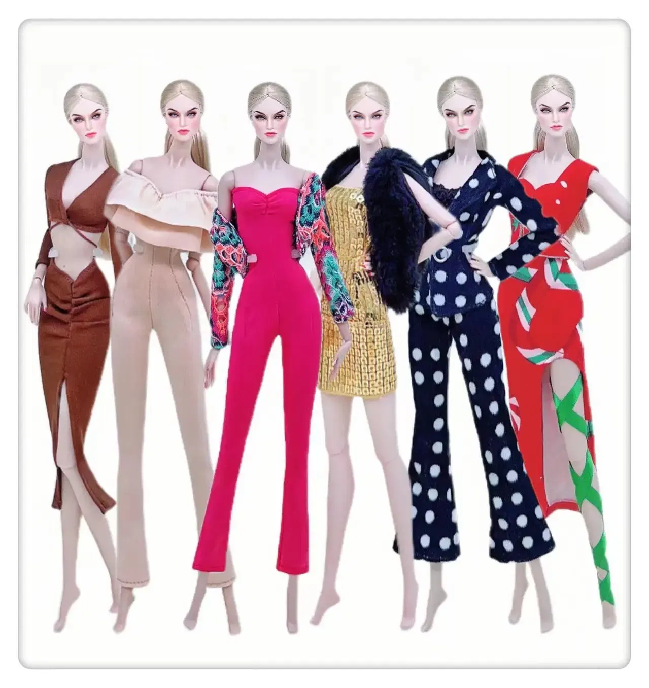 Color: VIOLET - Clothes for barbie doll accessories Dress