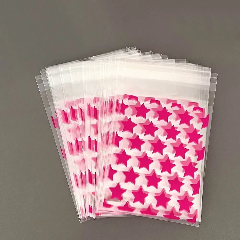 Color: Olive, Gift Box Size: 5x5x5cm - 50 PCS 10x8cm Gift Packaging Bags Waterproof Idol Card Peripheral Storage Gift Pouch Creative Star Jewelry Self-adhesive Bag