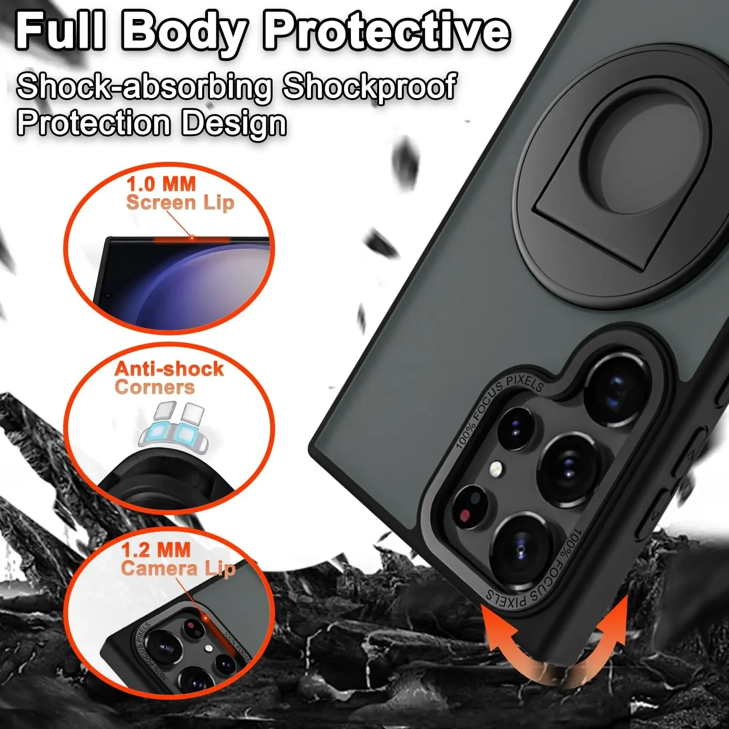Material: Microfiber, Color: PURPLE - Luxury Magsafe Wireless Charging Case for Samsung S24 S23 S22 Ultra Plus Case Skin Feel Magnetic Shockproof S23 FE Cover