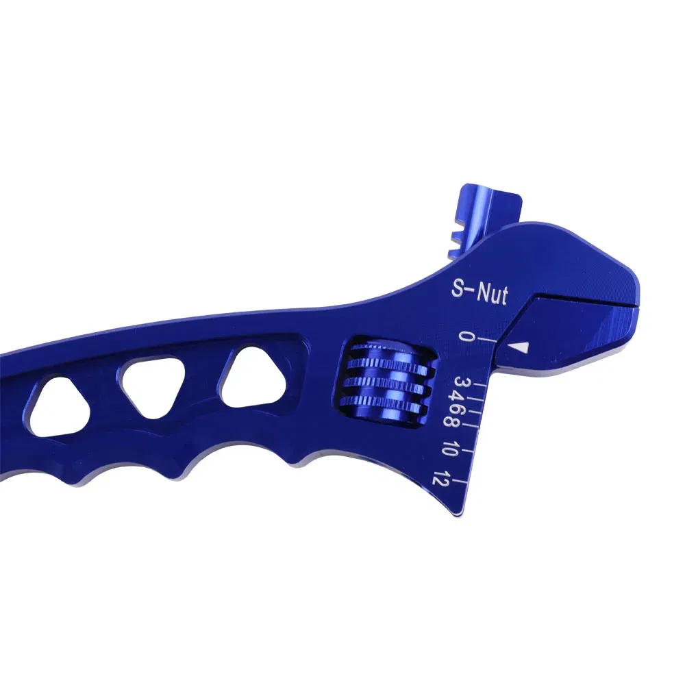 Color: PURPLE - Blue Red Black Adjustable AN 3 4 6 8 10 12 Aluminum WRENCH HOSE Fitting Tool Aluminum Spanner AN3-AN12 Hose Fitting