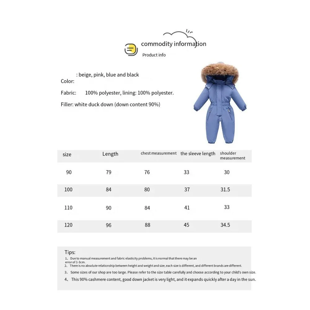 Color: Pink, Kid Size: 6M - 2024 New Cute Simple Children's One-piece Down Jacket 1-6 Years Old Outdoor Skiwear Jacket Crawling Suit Boys Girls Onesie