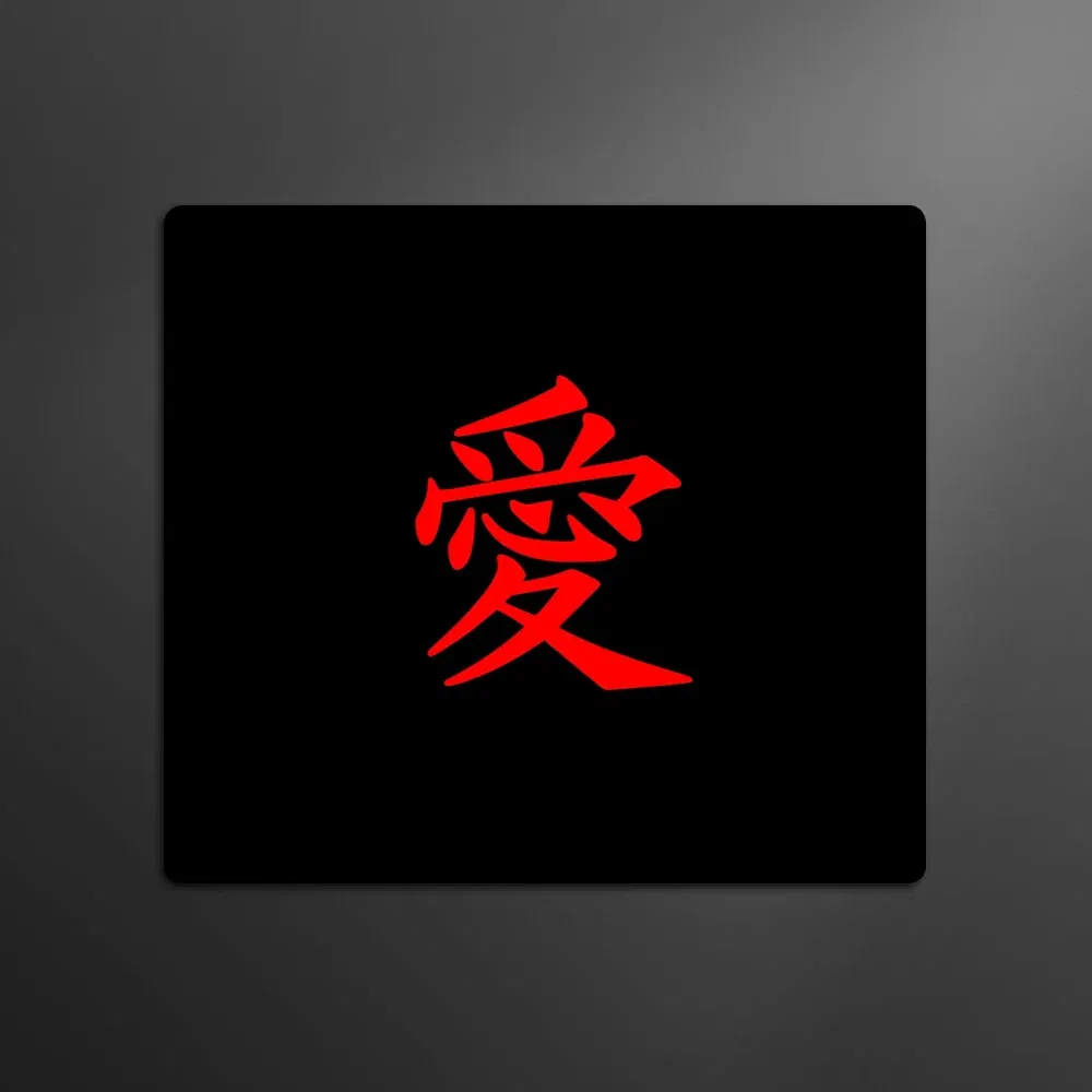 Color: WHITE, Size: 60x30 cm - E-Sports Mousepad Premium Locking Edge Mouse Mat Chinese Character "Love" Speed Mouse Pad 450x400MM Ultrafine Surface Desk Mat