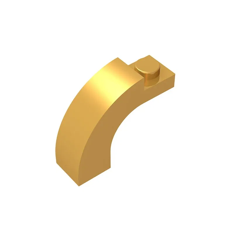 Color: light green - Gobricks GDS-719 BRICK W. BOW 1X1X2 compatible with lego 6005 92903 children's DIY Educational Building Blocks Technical