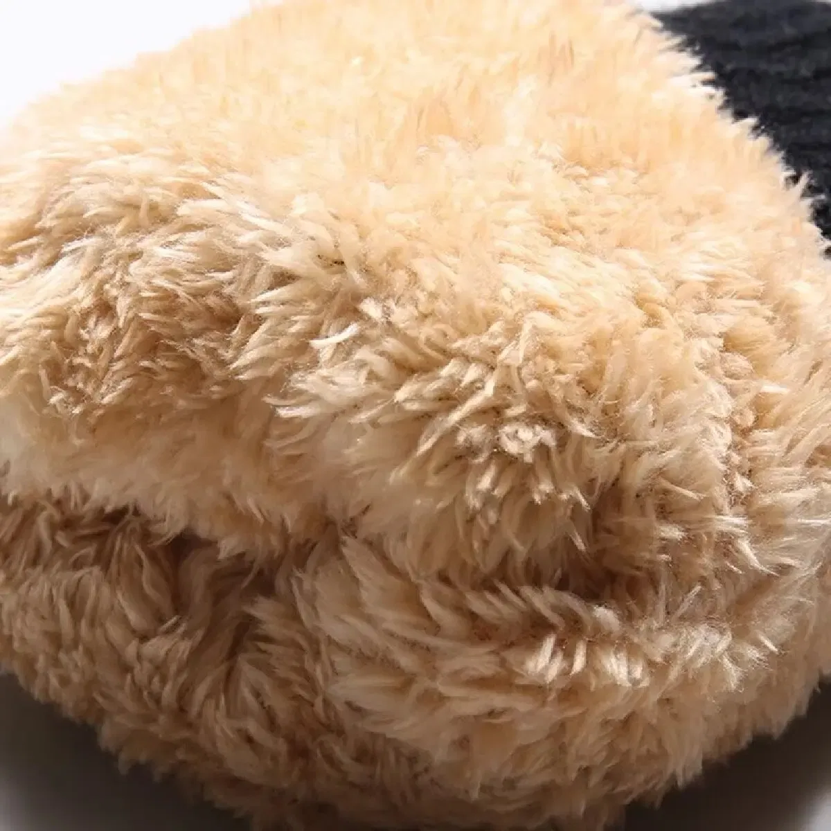 Color: green, Gloves Size: One Size - Fleece Lined Fashion Warm Women Men Black Cable Knitted Winter Touch Screen Gloves