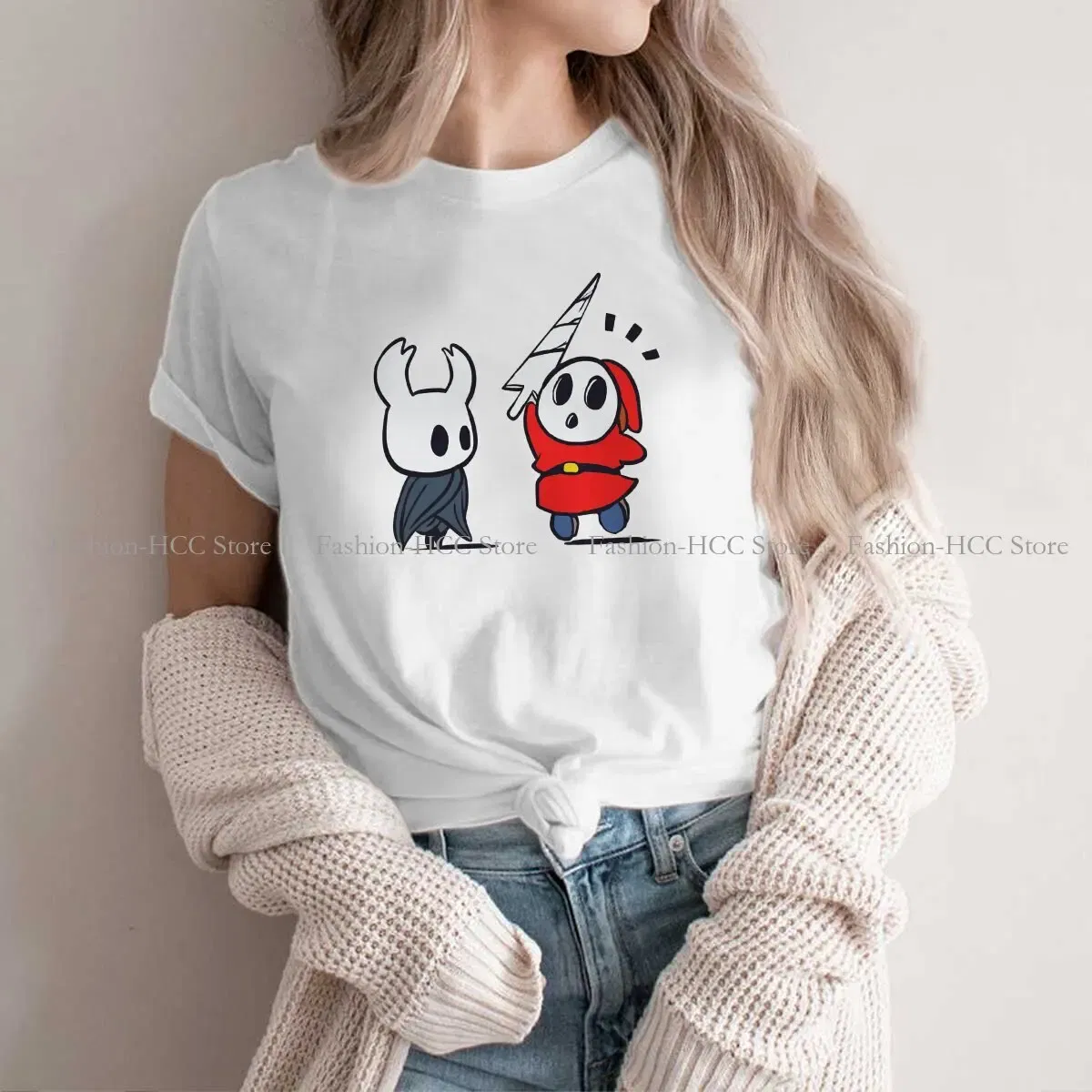 Color: black, Size: XL - Shy Guy Classic Unique Polyester TShirt Hollow Knight Game Top Quality Hip Hop Gift Idea T Shirt Stuff