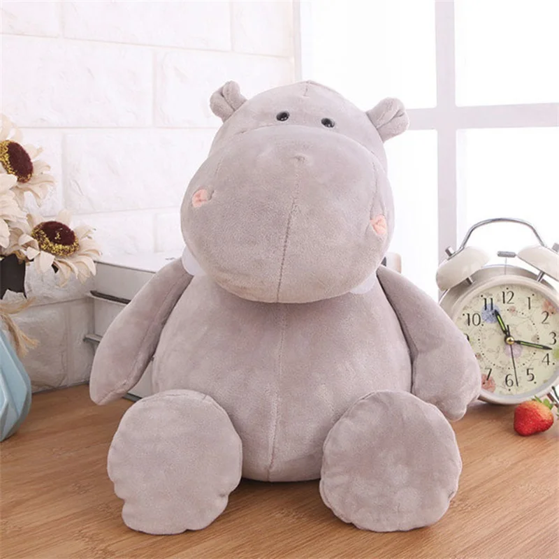 Color: PURPLE, Height: 11cm-30cm - Stuffed Plush Animals Toys Soft Dolls Jungle Lion Elephant Tiger Dog Fox Monkey Deer Children Gift Kawaii Baby Kids Hobbie Toys