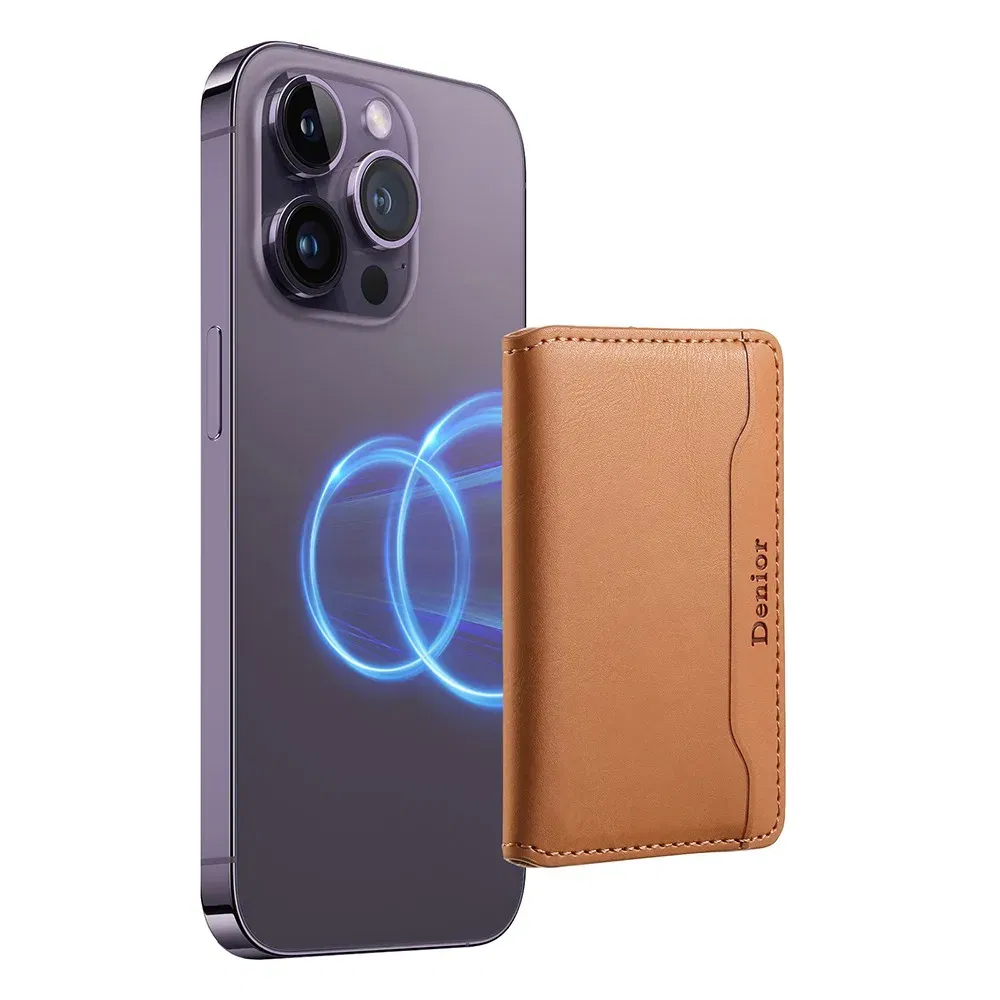 Color: SKY BLUE - Wallet Case for Magsafe Leather Magnetic Bag Card Holder for iPhone Samsung Pixel 15 14 13 Pro Max S24 S23 S22 Ultra 9 8 7 Stand
