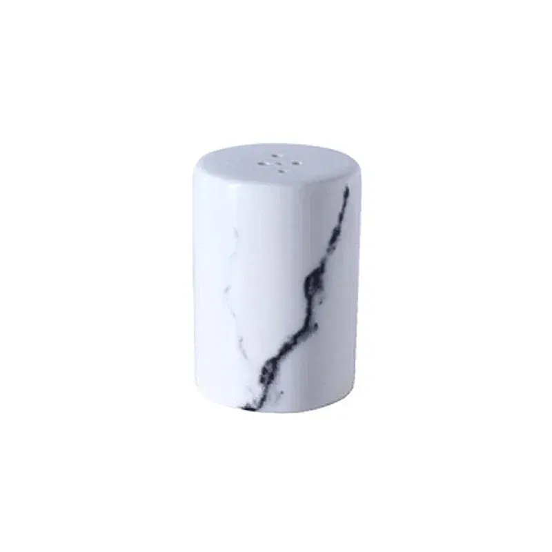 Color: Light Grey - Ceramics Spice Container Marbling Seasoning Bottle Nordic Style Creative Pepper Bottle Household Kitchen Supplies Spice Jar
