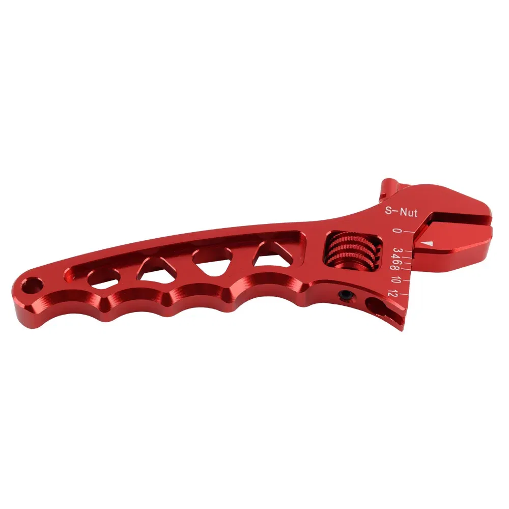 Color: Red - Blue Red Black Adjustable AN 3 4 6 8 10 12 Aluminum WRENCH HOSE Fitting Tool Aluminum Spanner AN3-AN12  Hose Fitting