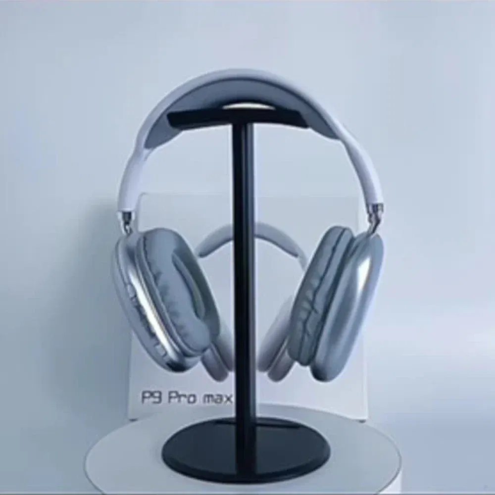 Color: Silver - P9 Wireless Bluetooth Headset Outdoor Sports Gaming Wireless Headphones with Mic Noise Cancelling Earbuds Bluetooth Earphones