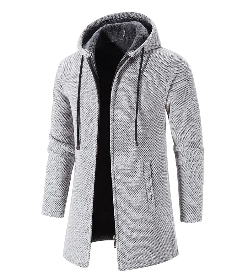 Color: black, Size: XXL - 2025 New Autumn Men's Long Sleeve Sweatshirts for Men with Zipper Hooded Mens Oversize Winter Top Jacket Coat Warm Streetwear