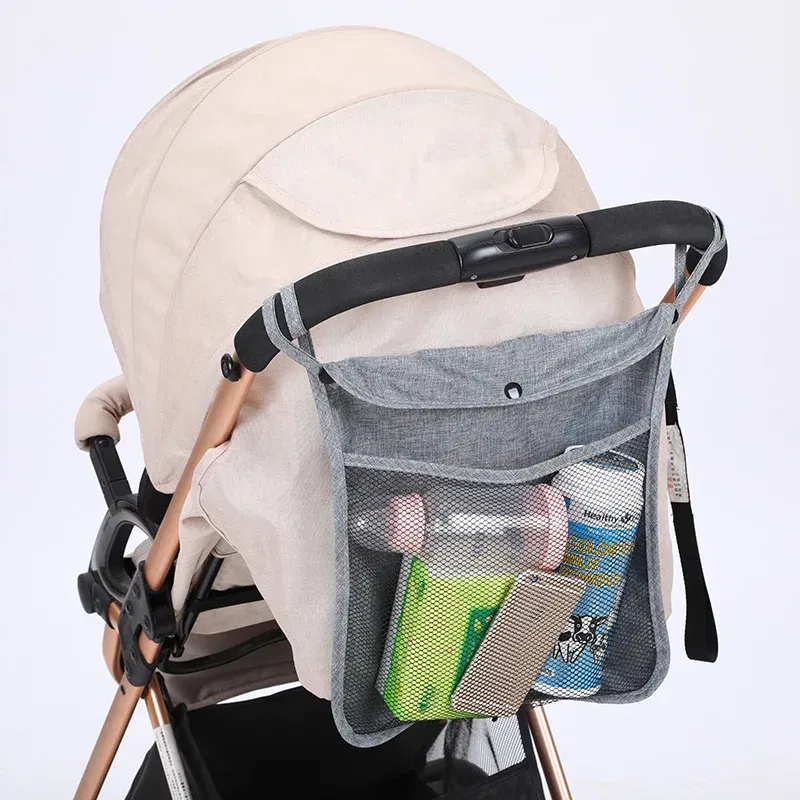 Color: Yellow, Ships From: CHINA - Pet Stroller Organizer Bag Infant Pram Cart Mesh Hanging Storage Bag Baby Trolley Bag Stroller Seat Pocket Carriage Bag Stroller