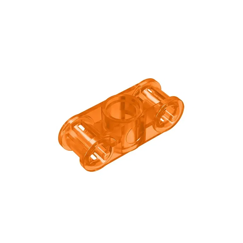 Color: light yellow - MOC PARTS GDS-935 Technical, Axle and Pin Connector Perpendicular 3L with Center Pin Hole compatible with lego 32184