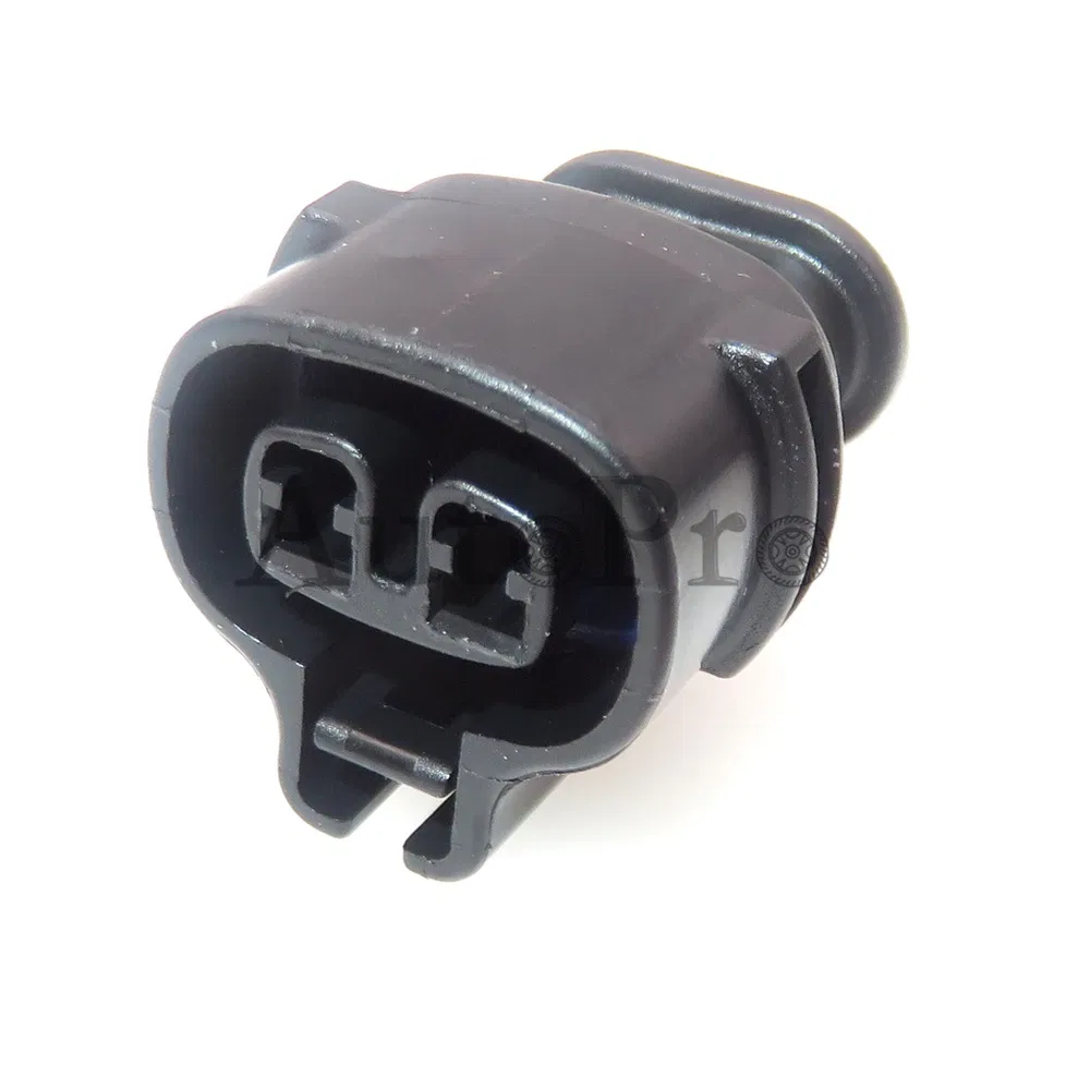 Color: black - 1 Set 2 Hole MG640795-5 AC Assembly Car Wiper Spray Motor Sealed Wire Connectors Automobile Modification Socket