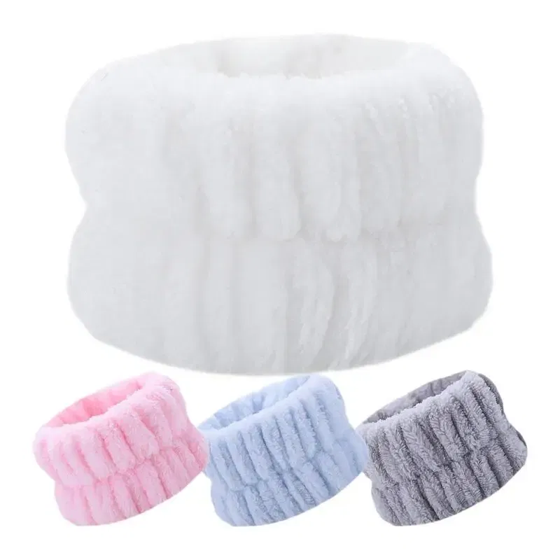 Color: Pink, Ships From: CZECH REPUBLIC - 2pc Wrist Washing Belt Soft Microfiber Towel Wristbands For Washing Face Water Absorption Washing Prevent Wetness Wrist Washband