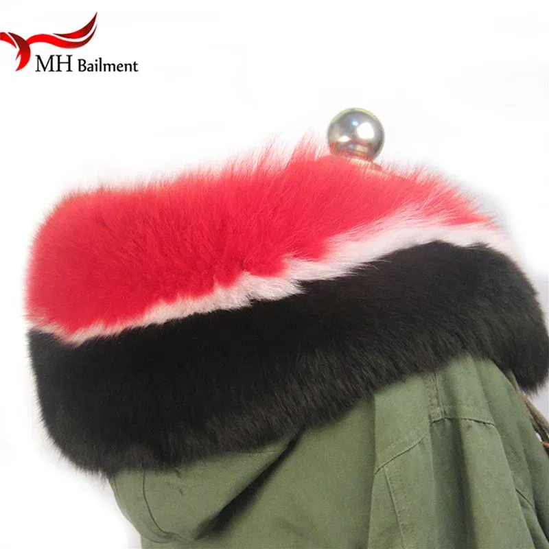 Color: Yellow, Size: XXS - 100% Real Raccoon Fur Scarf Coat Collar Ladies Winter Luxury Authentic Raccoon Warm Neck Shawl Coat Collar Furry Shawl Women