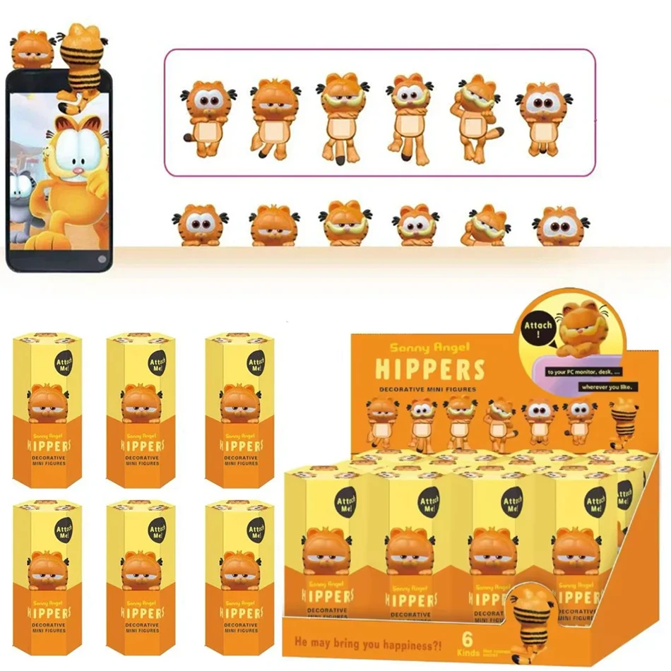 Color: Red - Nieuwe Garfield Sonny Angel Blind Box Capybara Anime Figuren Ornamenten Poppen Fans Kinderen Kerstcadeau