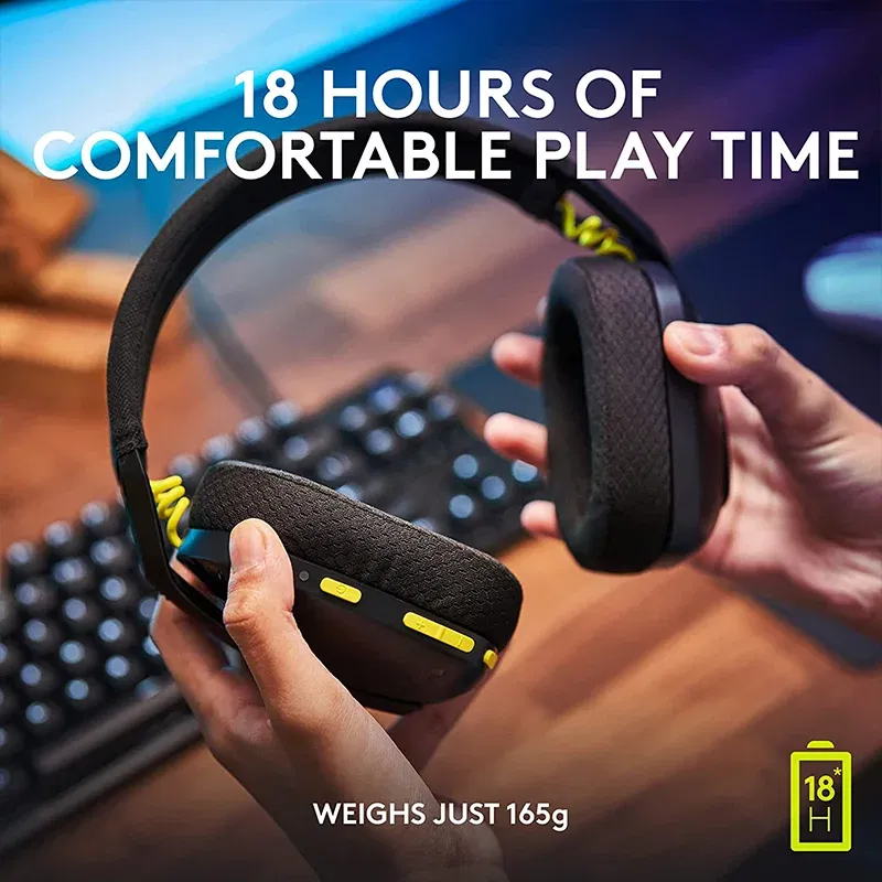 Color: black, Ships From: CHINA - New! G435 LIGHTSPEED Bluetooth Wireless Gaming Headset Surround Sound Headphone Over-Ear For PC Laptop Games And Music .