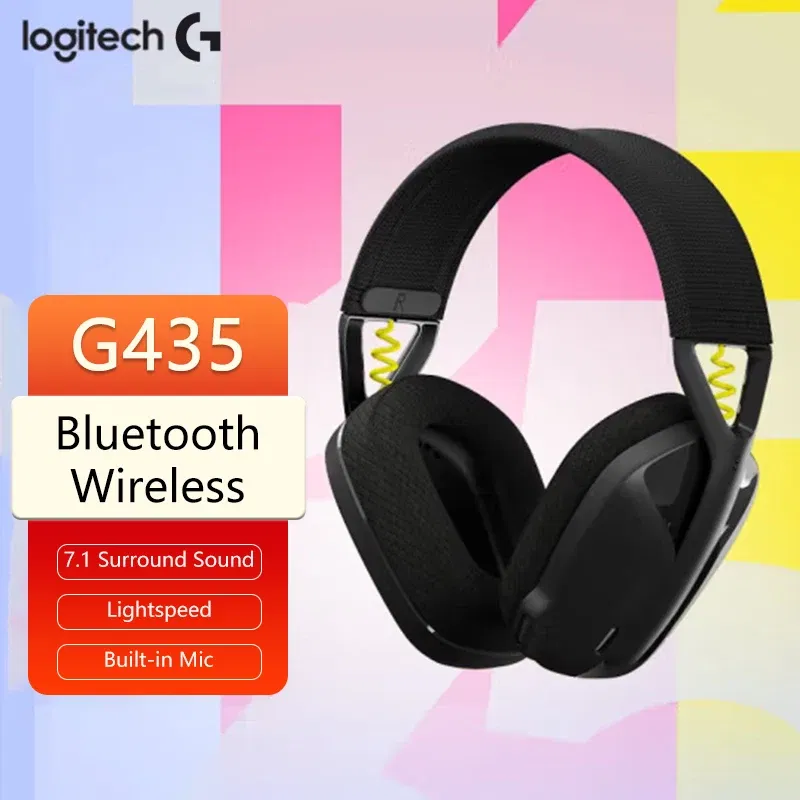 Color: black, Ships From: CHINA - New! G435 LIGHTSPEED Bluetooth Wireless Gaming Headset Surround Sound Headphone Over-Ear For PC Laptop Games And Music .