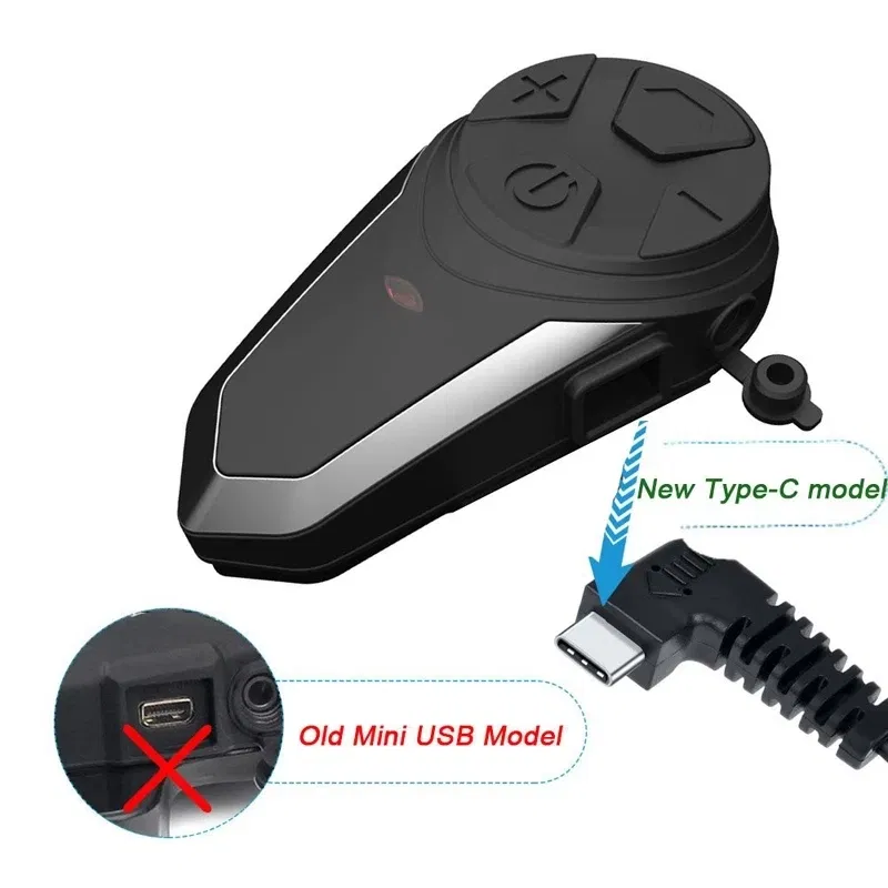 Color: Black - BT-S3NS Motorcycle Helmet Intercom Moto Helmet BT5.0 Headset Waterproof Intercomunicador BT Interphone FM